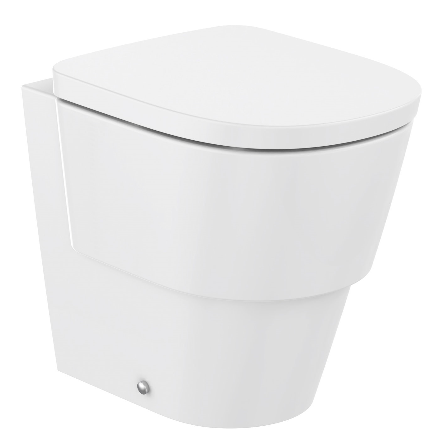 Roca Tura taza de inodoro de pie sin reborde blanco brillante A347697S00