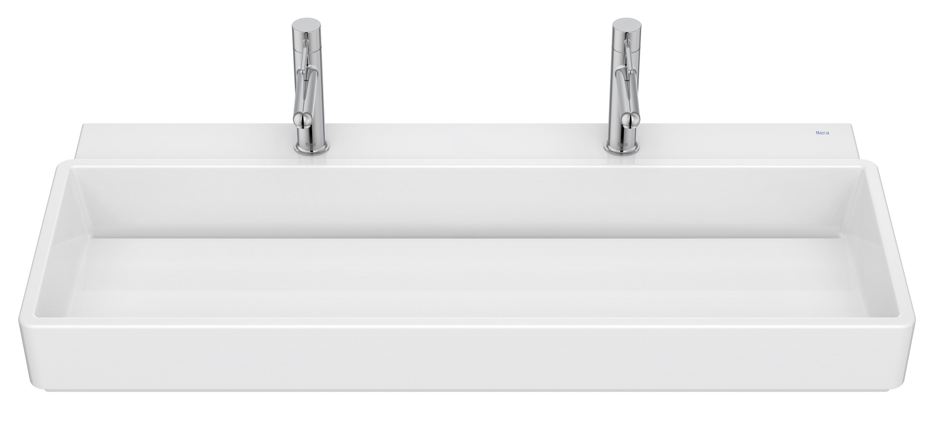 Roca Tura lavabo 100x43 cm rectangular clásico-sobre encimera blanco A327699S00