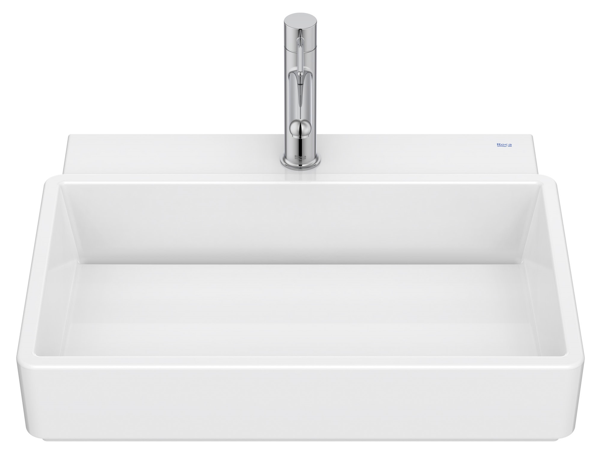 Roca Tura lavabo 60x43 cm rectangular clásico-sobre encimera blanco A327693S00