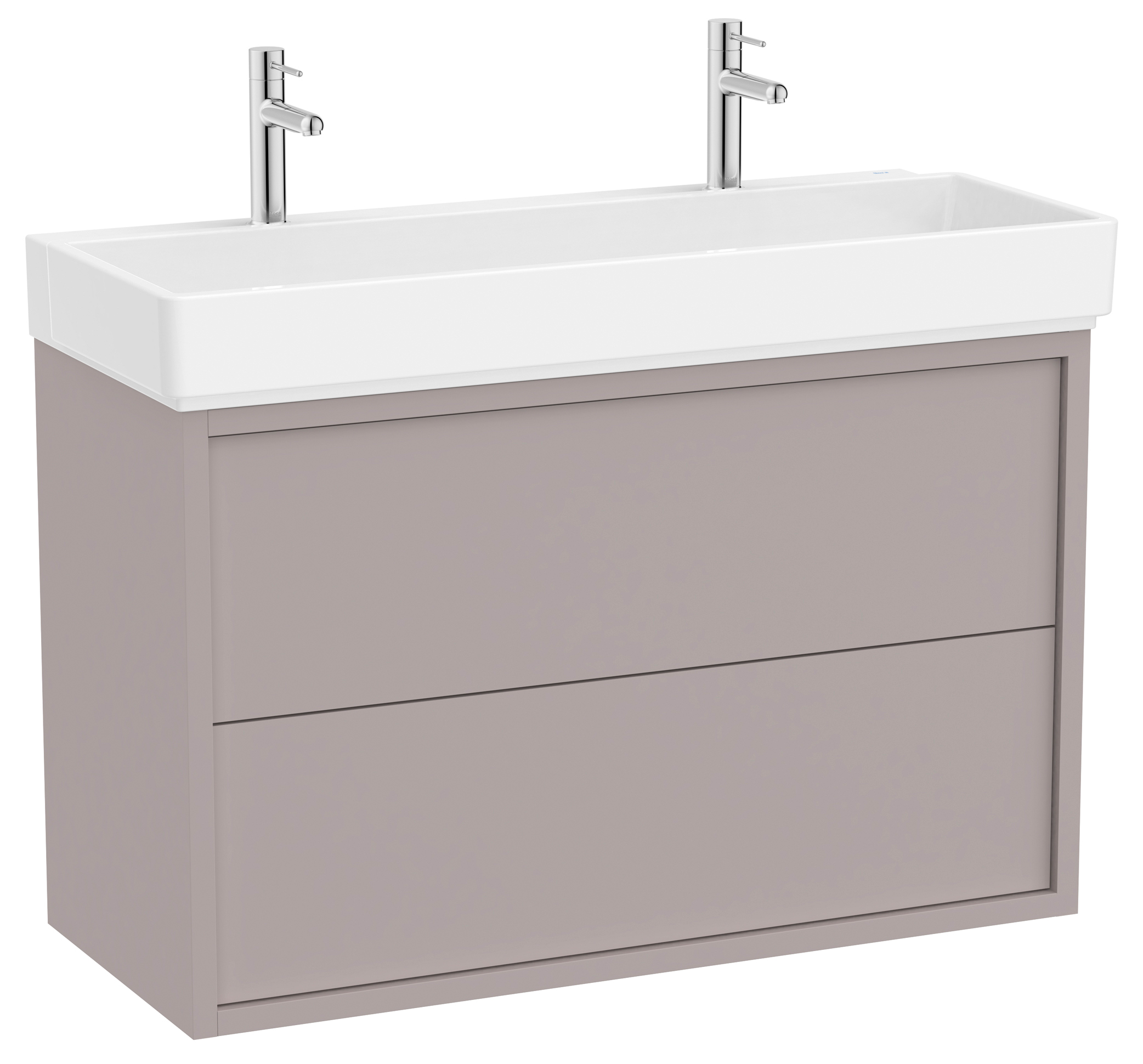 Roca Tura lavabo con mueble 100 cm gris A852036559