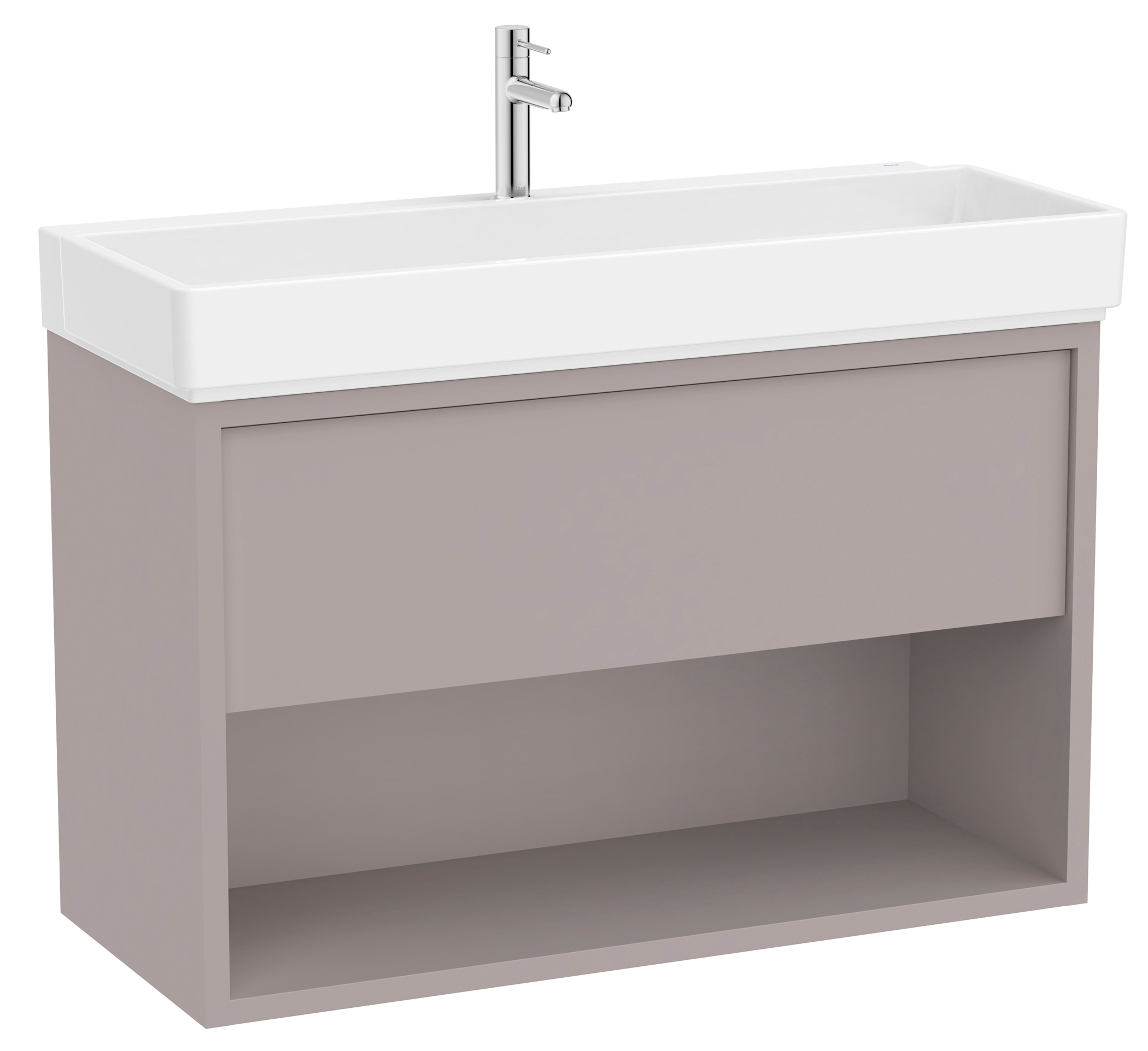 Roca Tura lavabo con mueble 100 cm gris A852037559