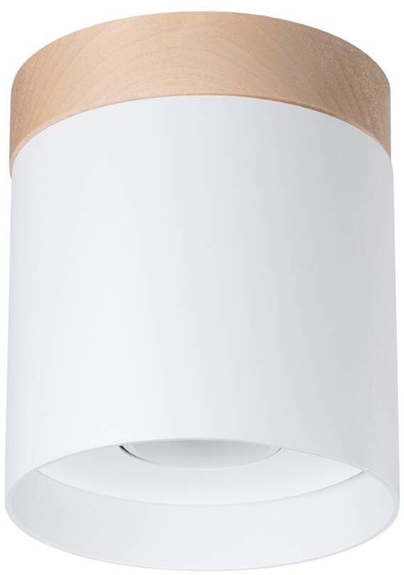 Sollux Lighting Rif lámpara de techo 1x10 W blanco-madera SL.1348