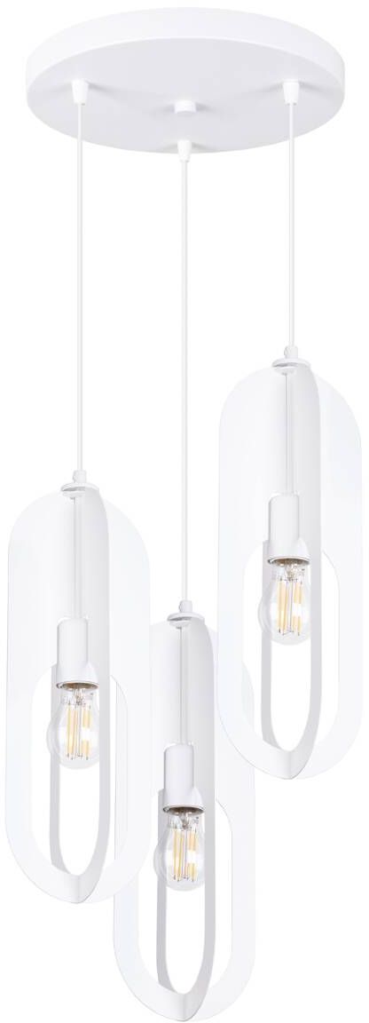 Sollux Lighting Nicus lámpara colgante 3x15 W blanco SL.1361