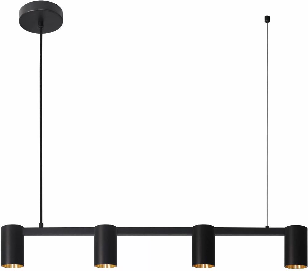Goldlux Maribel lámpara colgante 4x12 W negro 326171