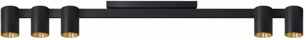 Goldlux Maribel lámpara de techo 5x12 W negro 326188