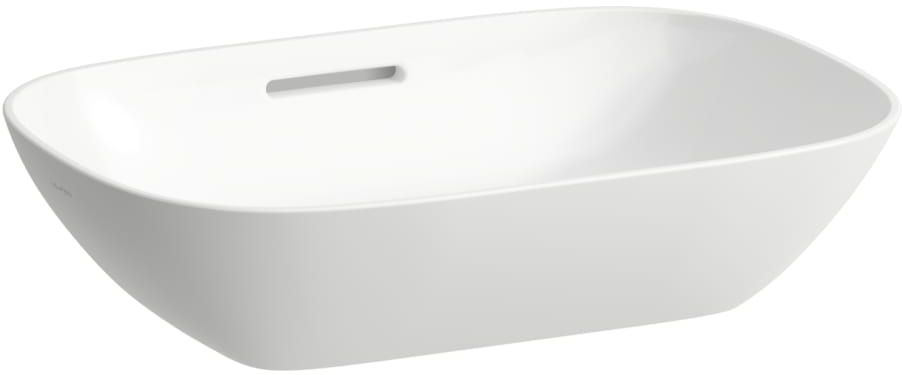Laufen Ino lavabo 50x35 cm rectangular sobre encimera blanco mate H8123027571121