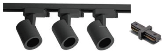 GTV Trax Bis lámpara para riel 3x20 W negro XLT-Z3OP20SZ1B-10