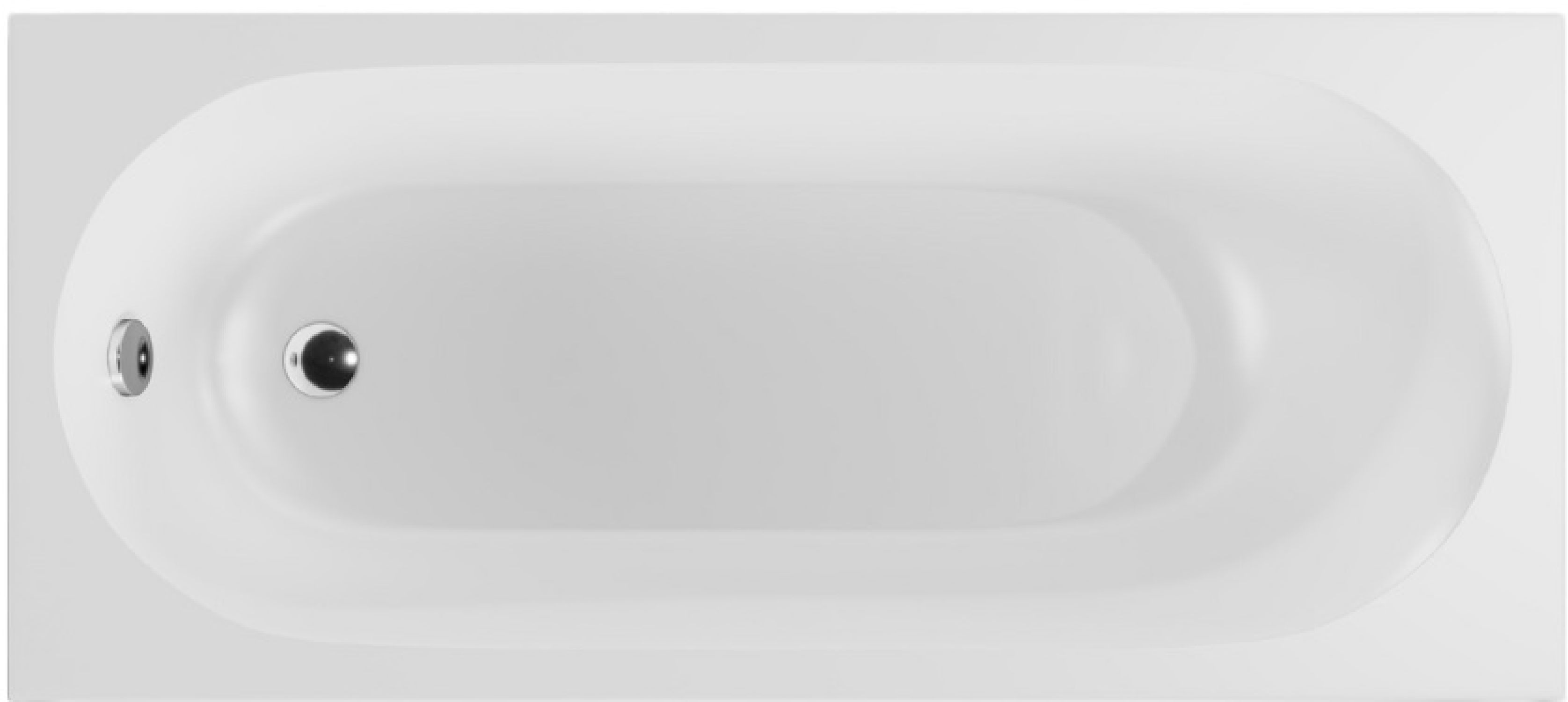 Excellent Oceana bañera rectangular slim 170x75 cm blanco WAEX.OCM.170.75WHS