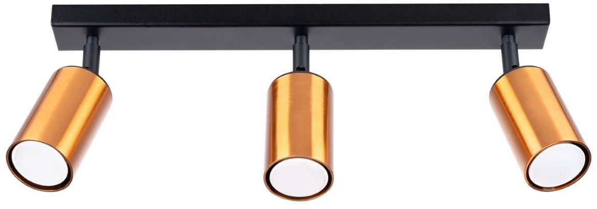 Sollux Lighting Winx lámpara de techo 3x10 W negro-cobre SL.1376