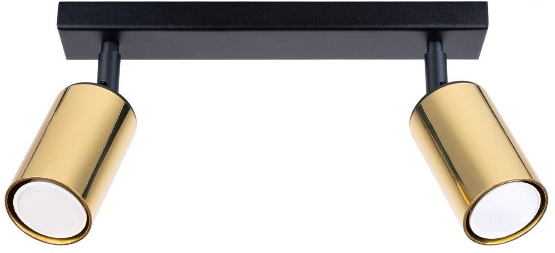 Sollux Lighting Winx lámpara de techo 2x10 W negro-oro SL.1383