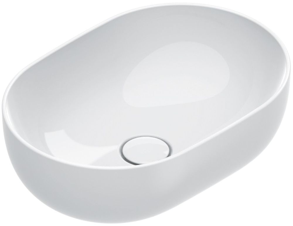 Catalano Sfera lavabo 50x35 cm oval sobre encimera blanco 0522500001