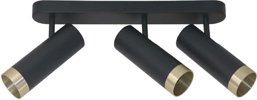 Goldlux Fado lámpara de techo 3x10 W negro 326003