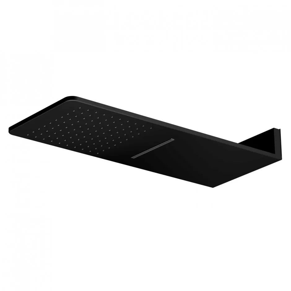 Steinberg 390 ducha con efecto lluvia 60x25 cm rectangular negro 3905662S