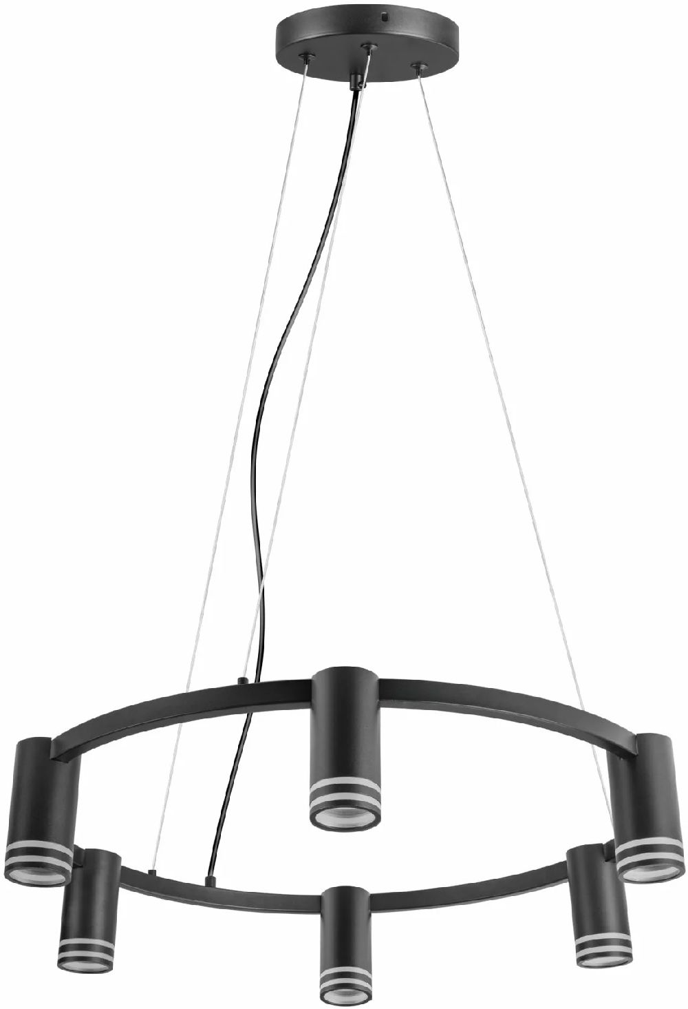 Goldlux Roma lámpara colgante 6x10 W negro 327574