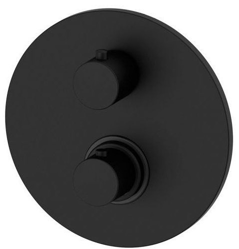 Paffoni Light grifo de bañera y ducha empotrado con termostato negro LIQ018NO