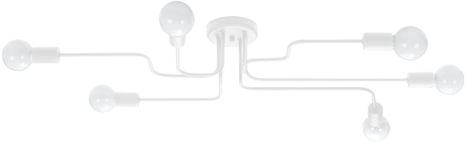 Sollux Lighting Vector lámpara de techo 6x15 W blanco SL.1443