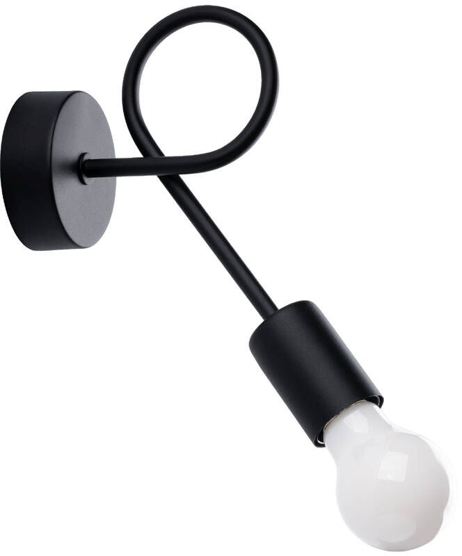 Sollux Lighting Levar lámpara de pared 1x15 W negro SL.1454