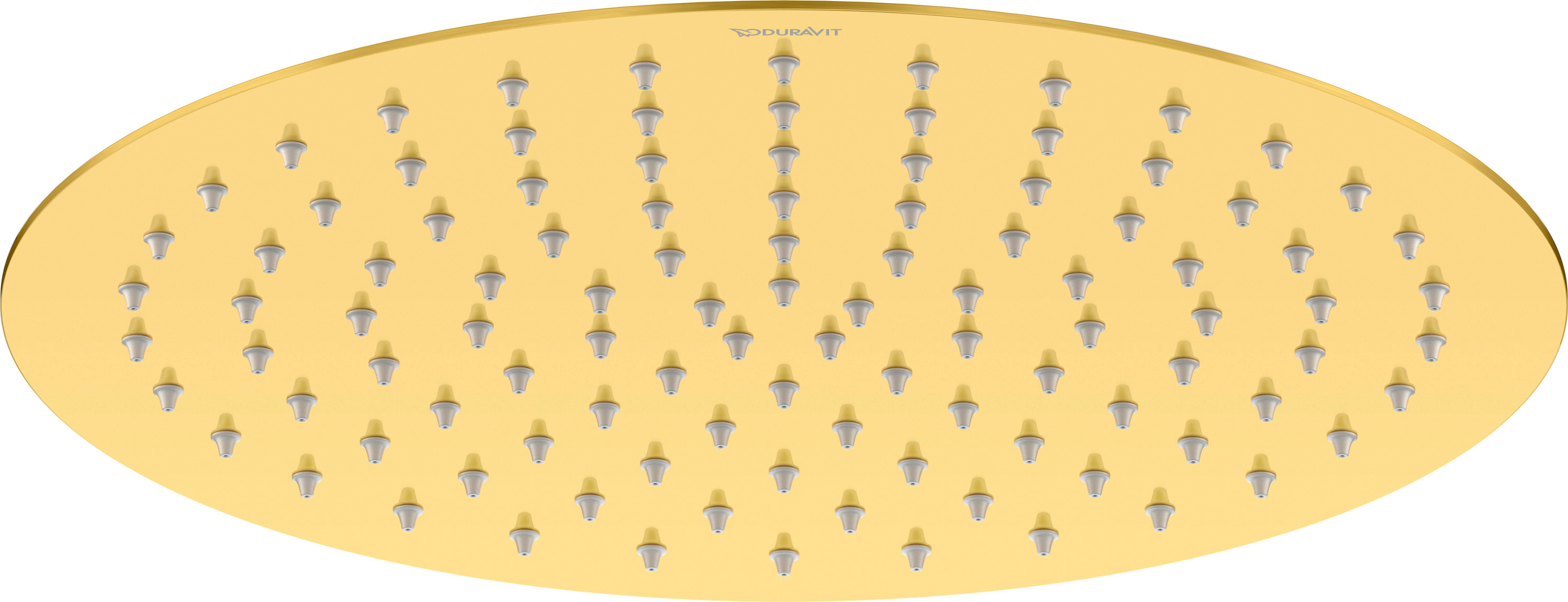 Duravit ducha con efecto lluvia 30x30 cm circular oro UV0660020034