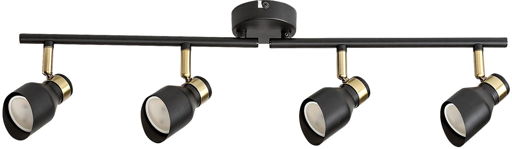 Rabalux Lilou lámpara de techo 4x25 W negro-oro 73050