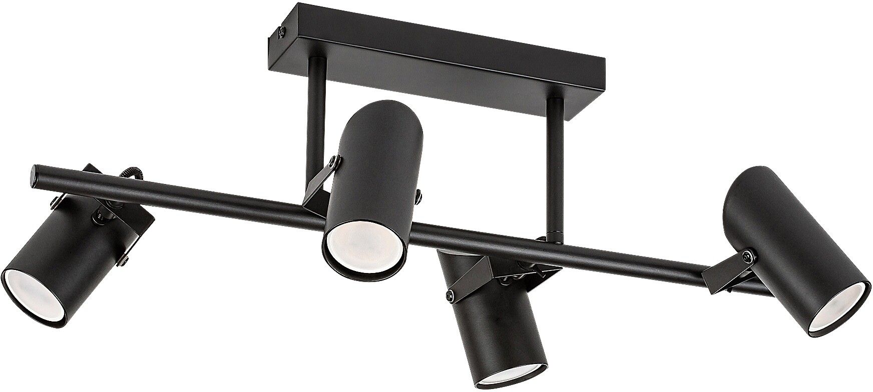 Rabalux Maximilian lámpara de techo 4x25 W negro 73044