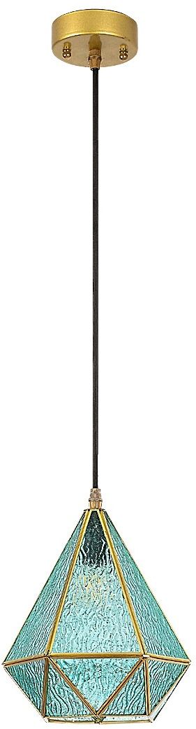 Rabalux Norah lámpara colgante 1x40 W oro-azul 72244