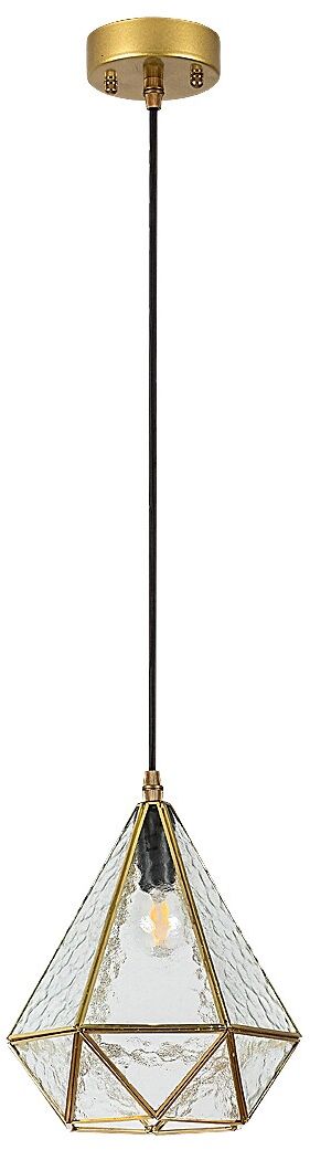 Rabalux Norah lámpara colgante 1x40 W transparente-oro 72245