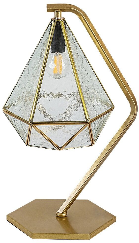 Rabalux Norah lámpara de sobremesa 1x40 W transparente-oro 74201