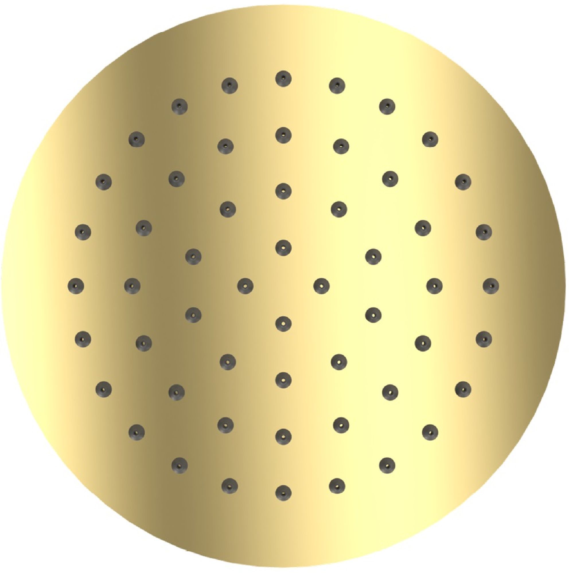 Excellent ducha con efecto lluvia 25x25 cm circular oro AREX.3025GL