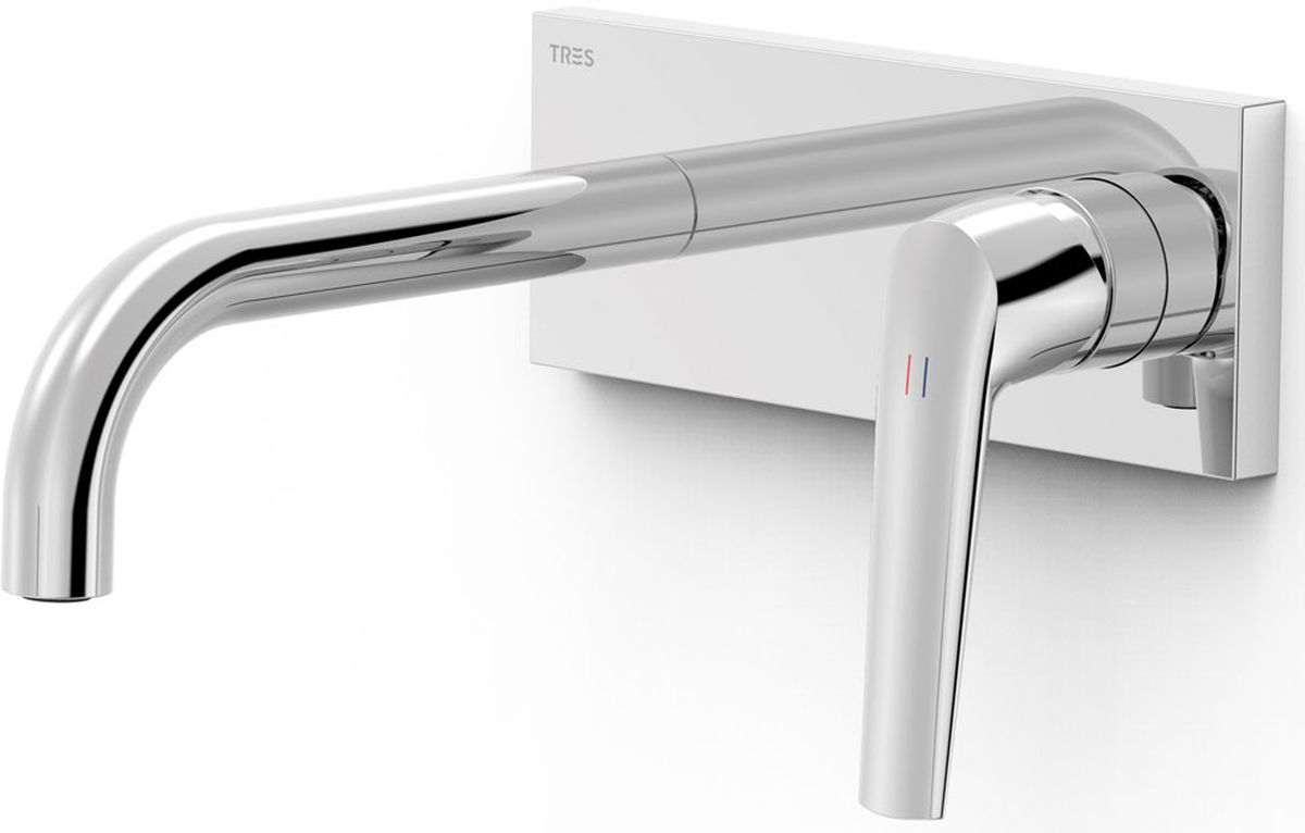 Tres Fuji grifo para lavabo empotrado cromo 28130023