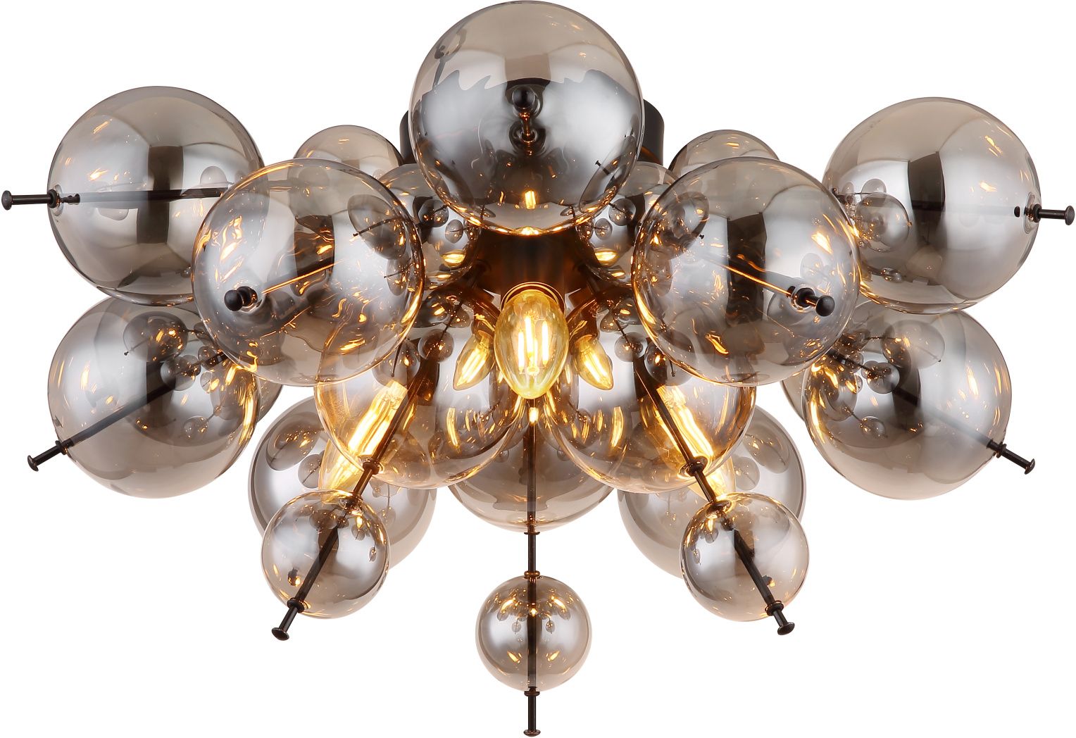 Globo Lighting Udo lámpara de techo 3x25 W negro-ahumado 15633DS