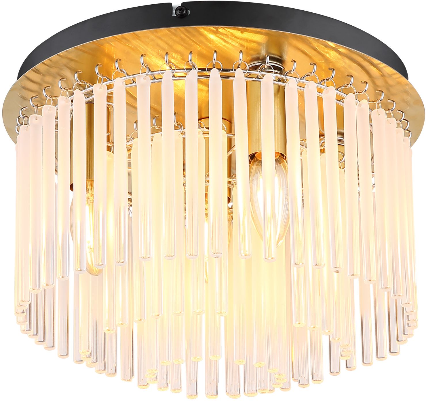 Globo Lighting Gorley lámpara de techo 5x40 W blanco-transparente-oro 15698DM