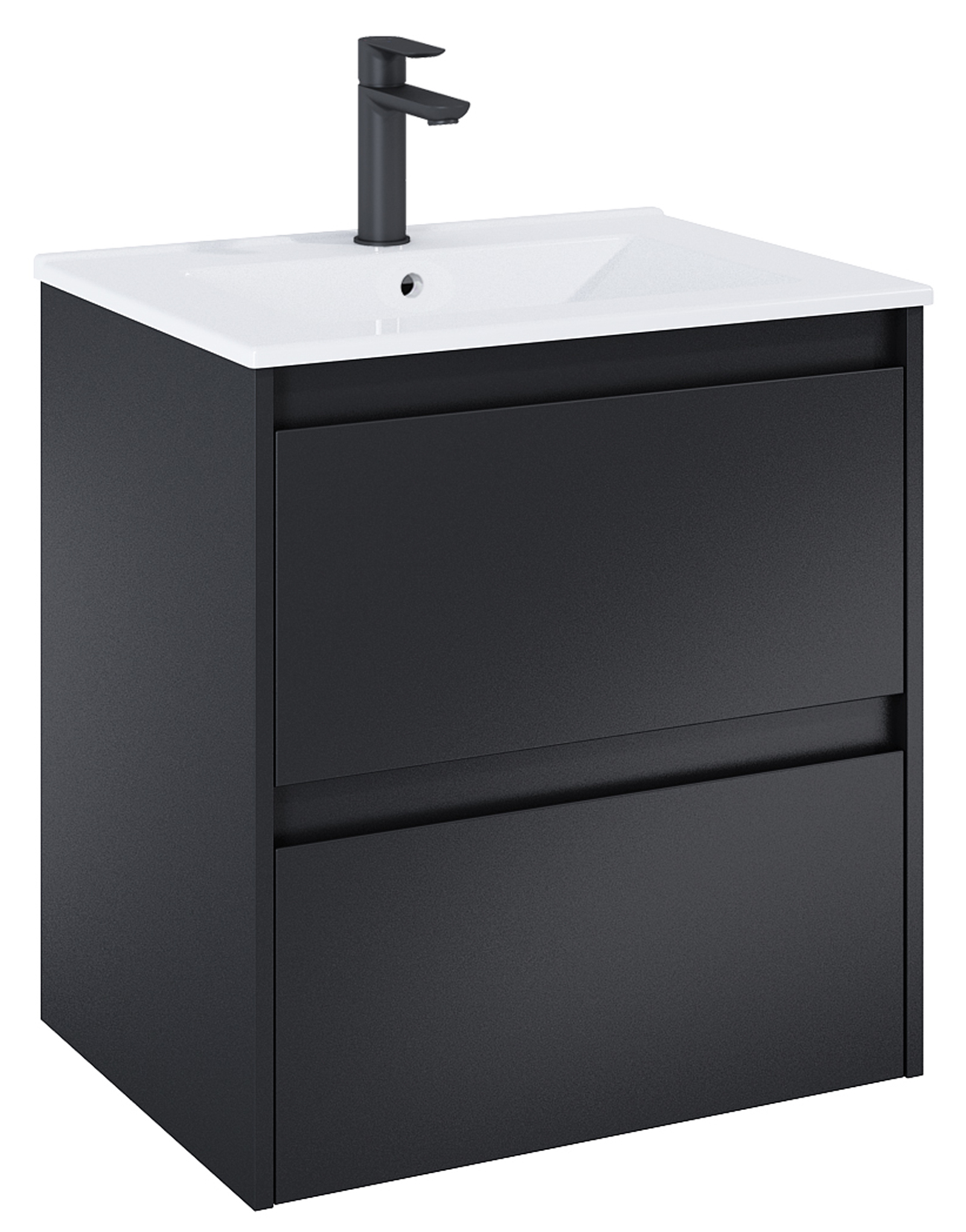 Roca Claudia armario 60x45.6x63.5 cm suspendido, para lavabo negro A857794532