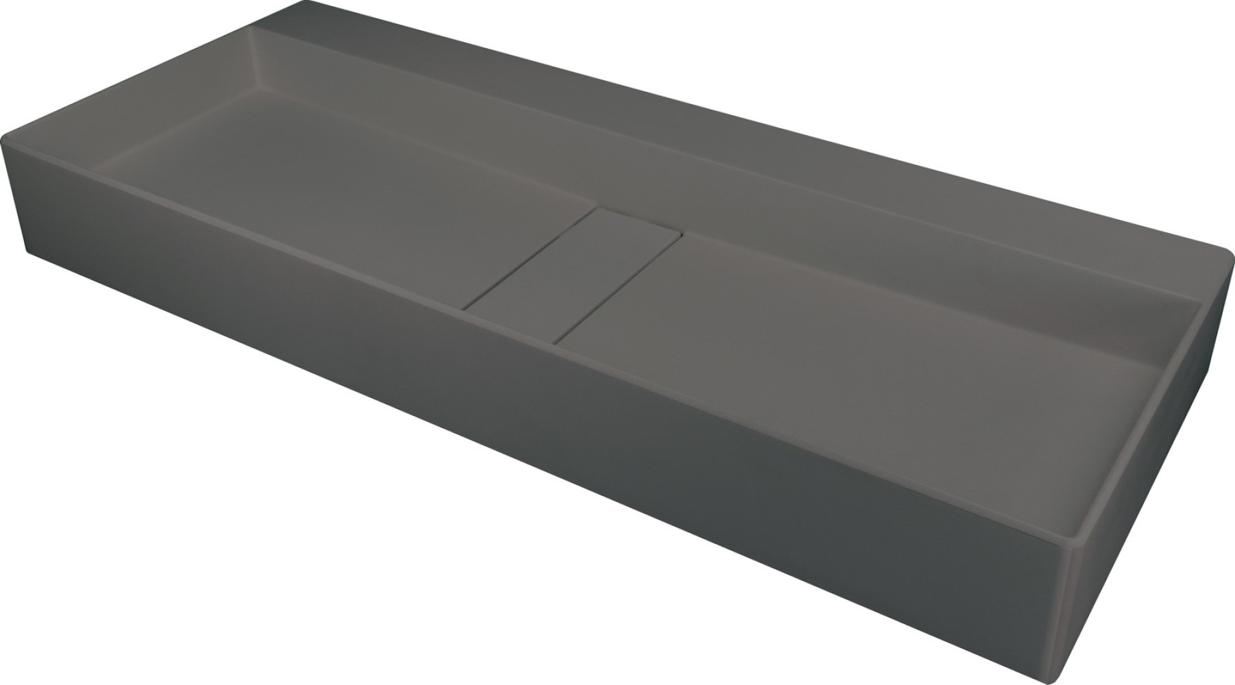 Deante Blur lavabo 80x40 cm rectangular sobre encimera antracita CQB_TU8S