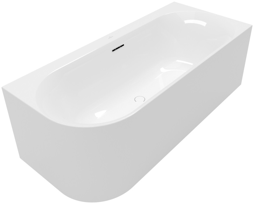 Villeroy & Boch Loop & Friends bañera de pared 180x80 cm oval blanco UBA180LOF9CR00V-01