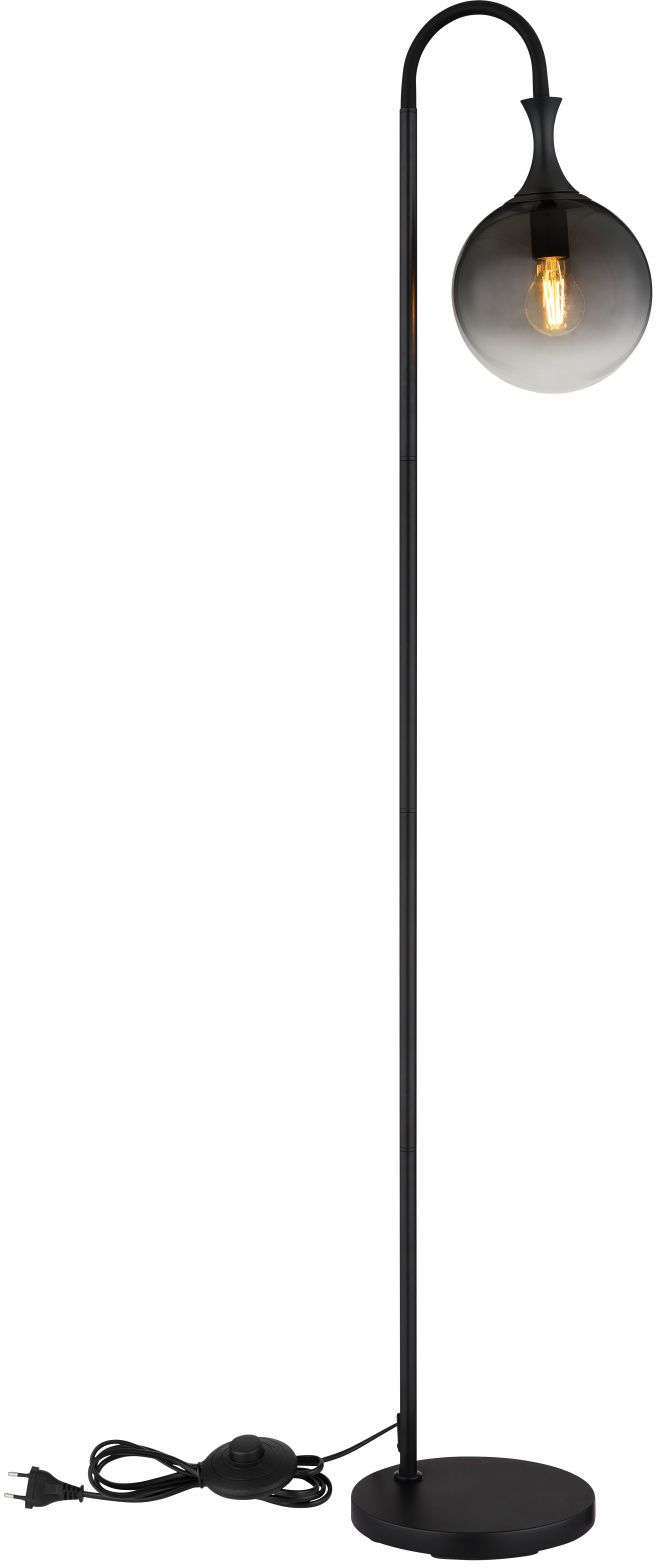 Globo Lighting Dalton lámpara de pie 1x10 W negro-ahumado 15885S