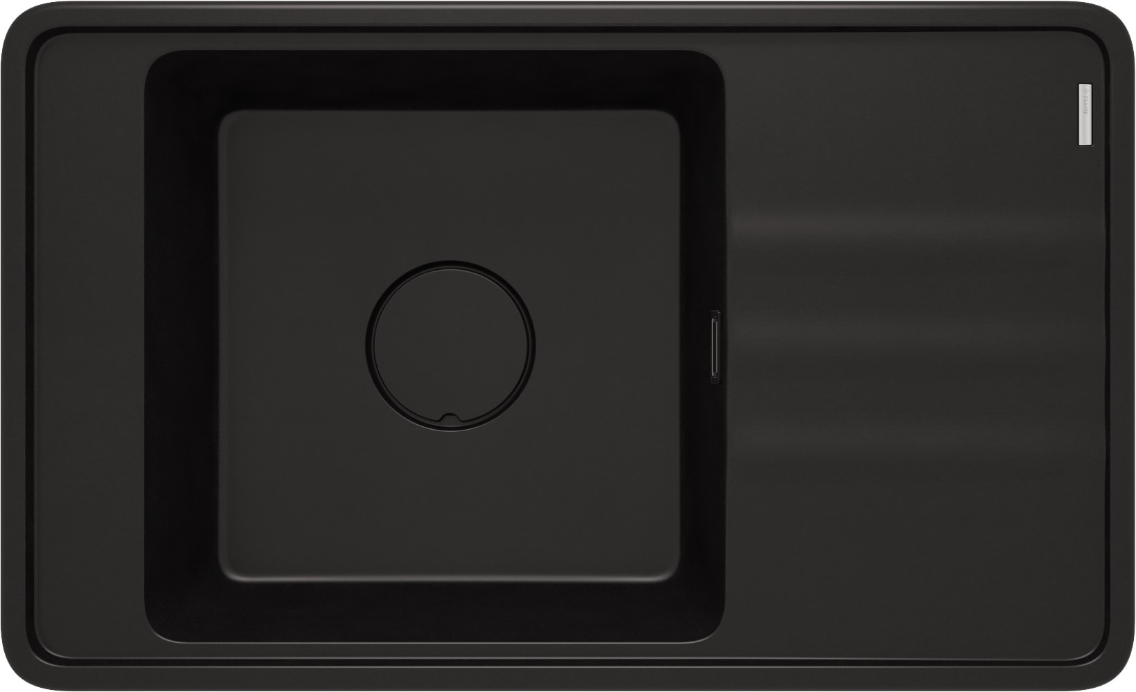 Deante Momi fregadero de granito 82x50 cm negro ZKM_N11B