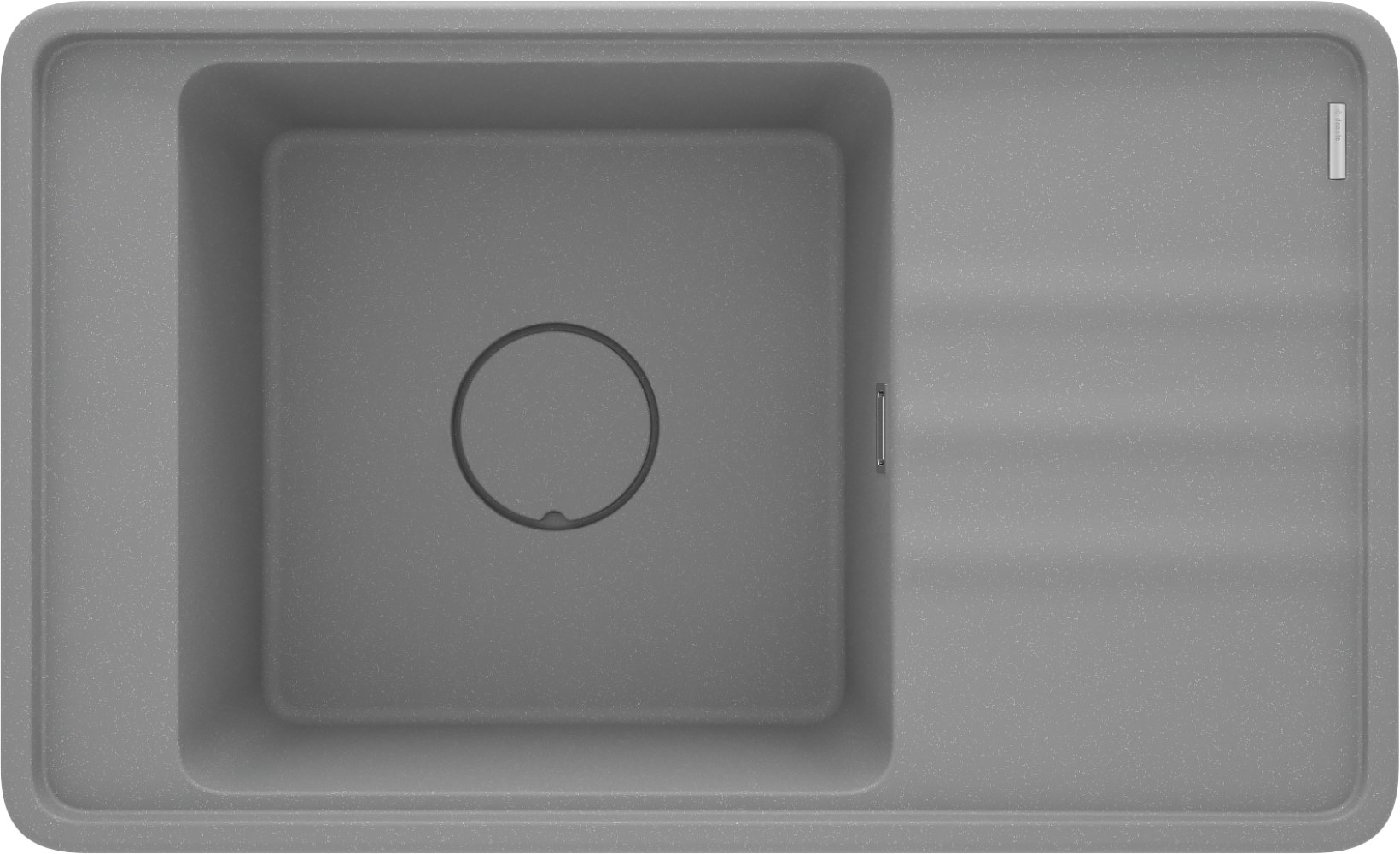 Deante Momi fregadero de granito 82x50 cm gris/grafito/ónix ZKM_S11B