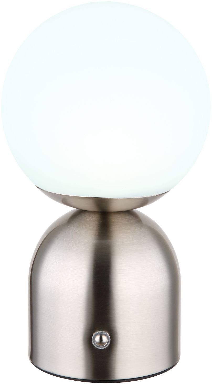 Globo Lighting Julsy lámpara de sobremesa 1x2.5 W blanco-níquel 21006N