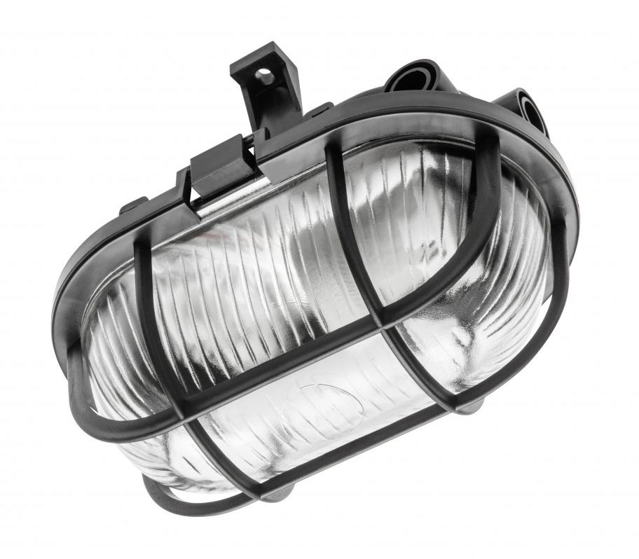 GTV Sanguesa plafón 1x40 W negro OS-KAY060-10