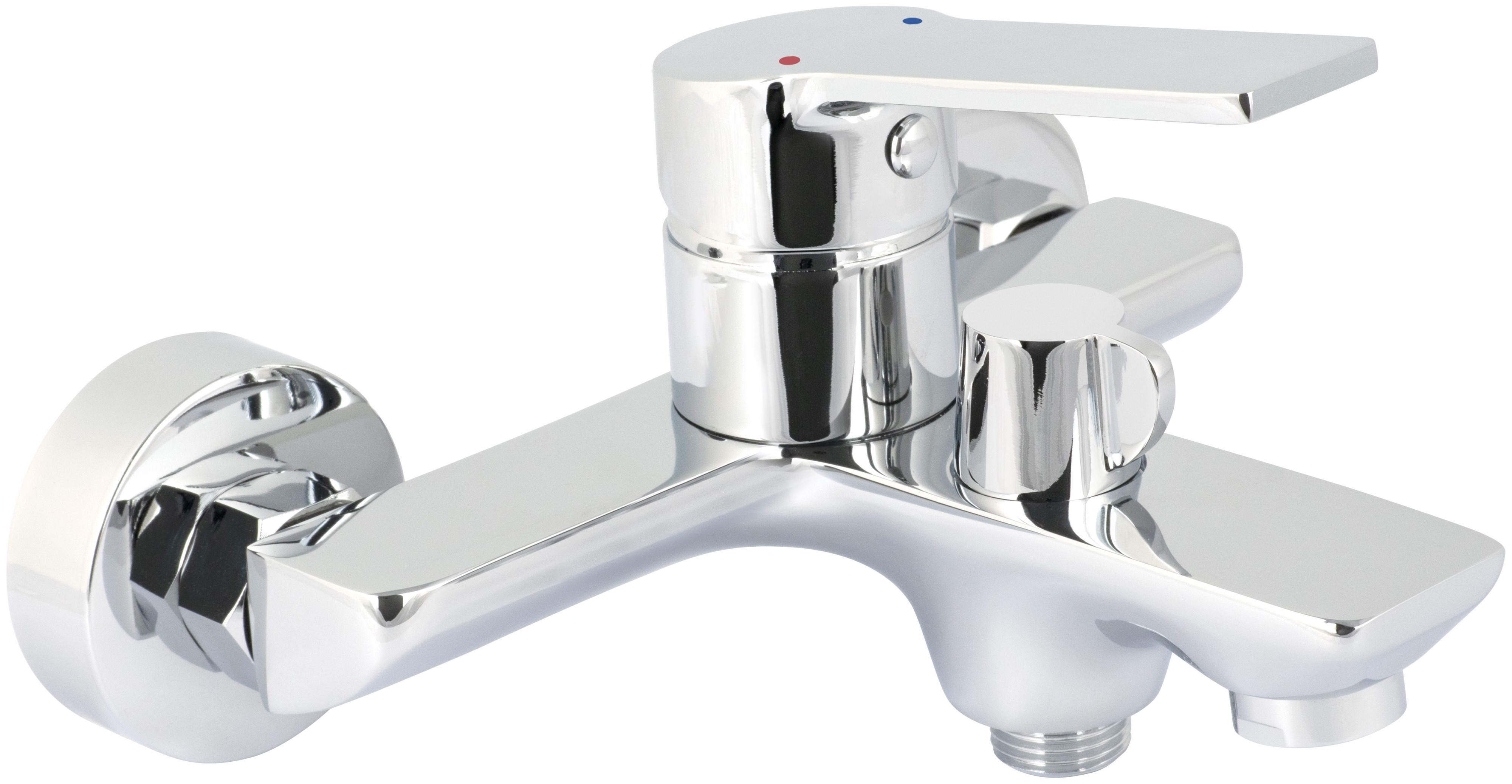 Deante Loco grifo de bañera y ducha a pared cromo BLC_010M