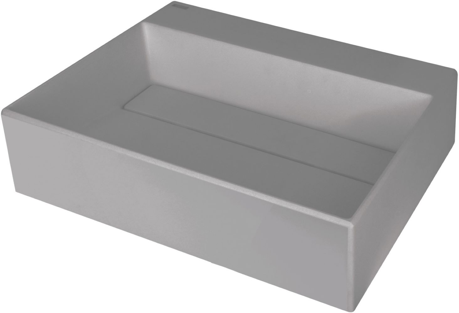 Deante Correo lavabo 50x40 cm rectangular sobre encimera gris/piedra CQR_SU5M