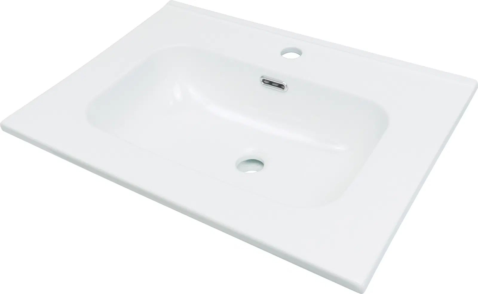 Deante Tubo lavabo 61x46.2 cm rectangular empotrado blanco CTU_6U6W