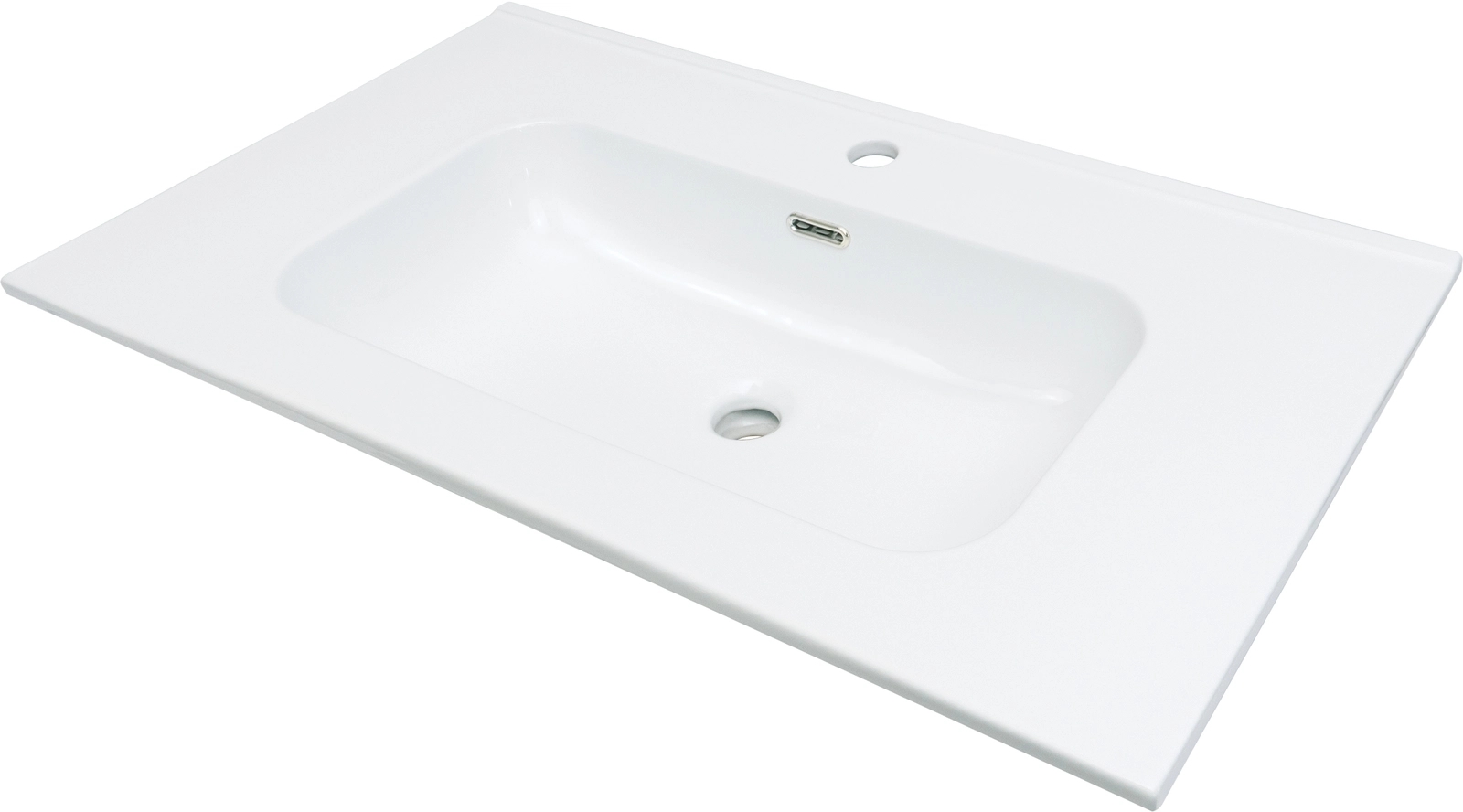 Deante Tubo lavabo 81x46.2 cm rectangular empotrado blanco CTU_6U8W