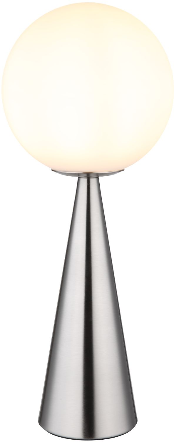 Globo Lighting Polina lámpara de sobremesa 1x40 W blanco-níquel 21031N
