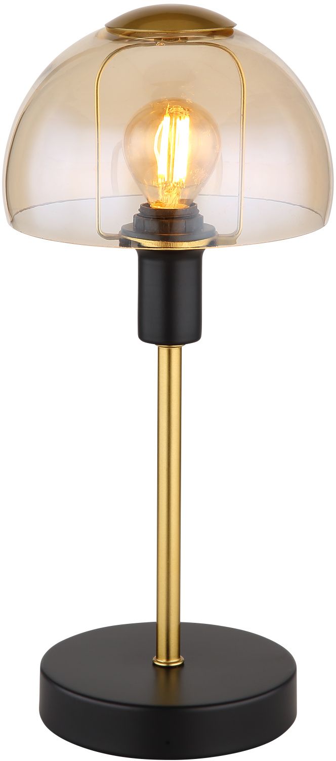 Globo Lighting Kokkini lámpara de sobremesa 1x25 W negro-ámbar 21914A