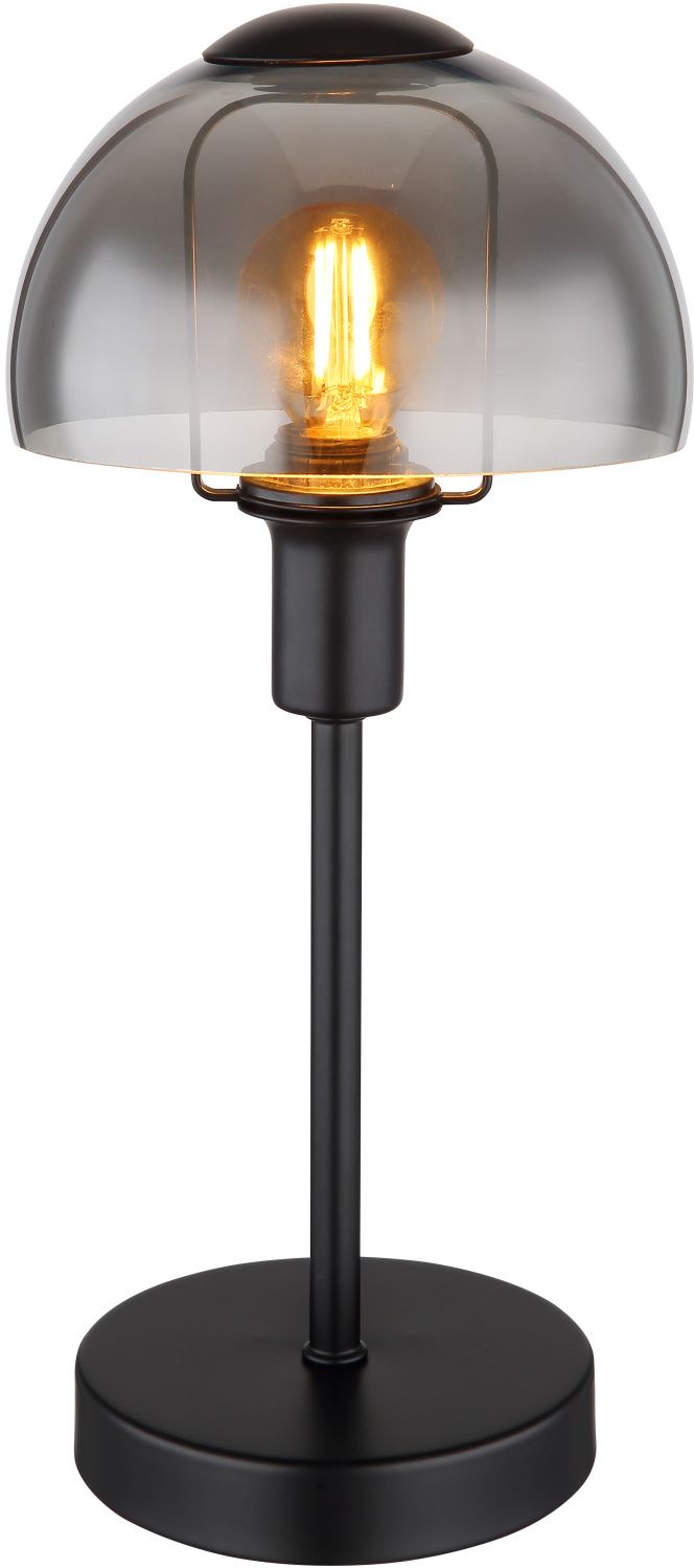 Globo Lighting Kokkini lámpara de sobremesa 1x25 W negro-ahumado 21914B