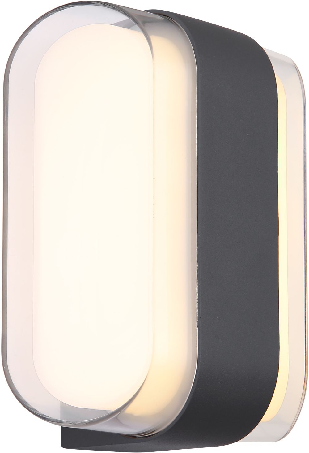 Globo Lighting Plixon lámpara de pared para exteriores 1x12 W blanco-transparente-antracita 34315