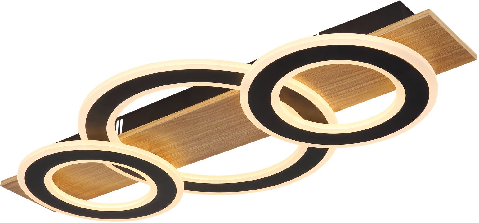 Globo Lighting Jayden lámpara de techo 1x50 W blanco-negro-madera 48038-50