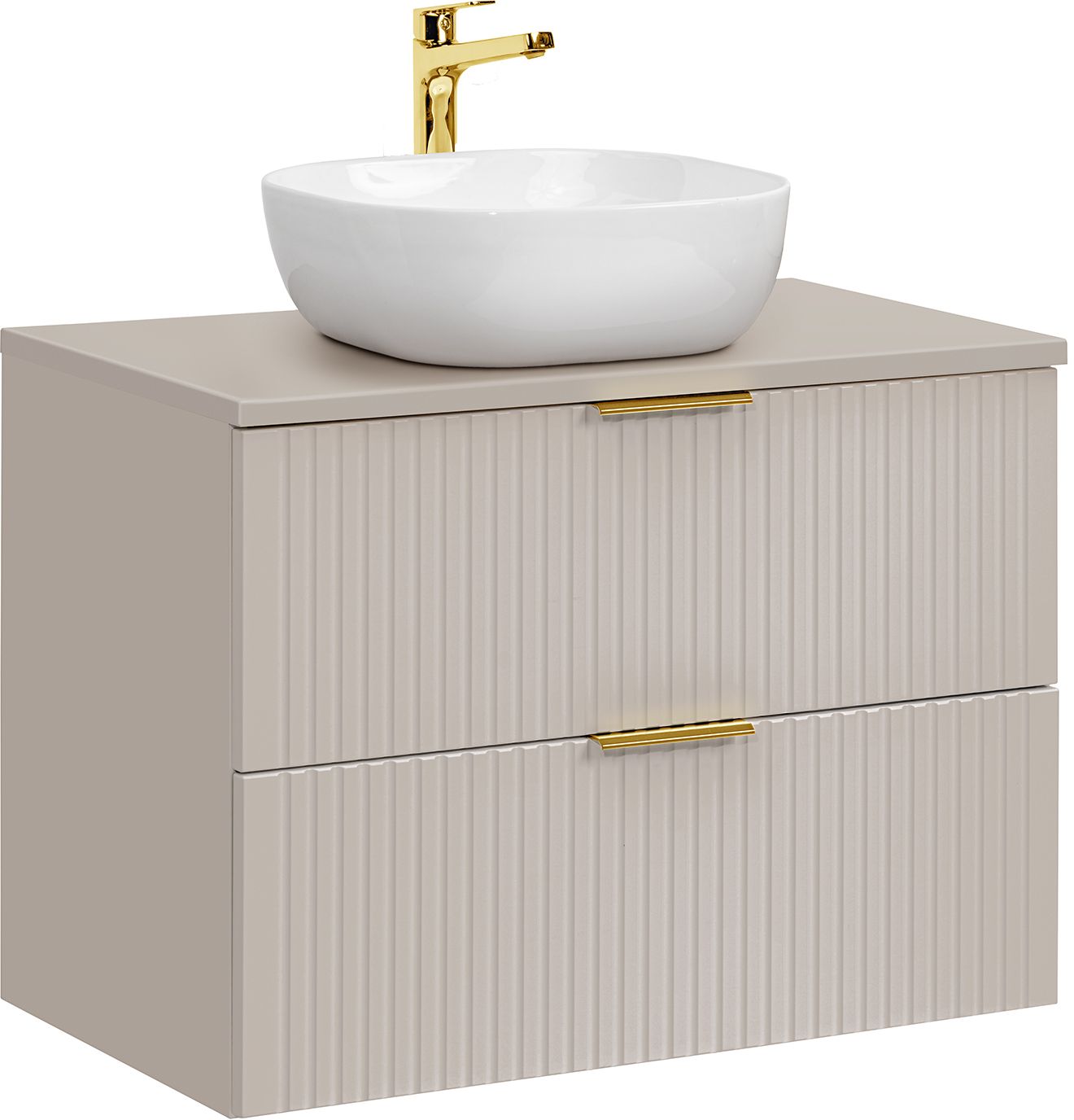 Conjunto armario Comad Adel Cashmere ADEL CASHMERE 82-80-2S, lavabo Comad Smile UM-6252SMILE40DP, ADEL CASHMERE 89-80