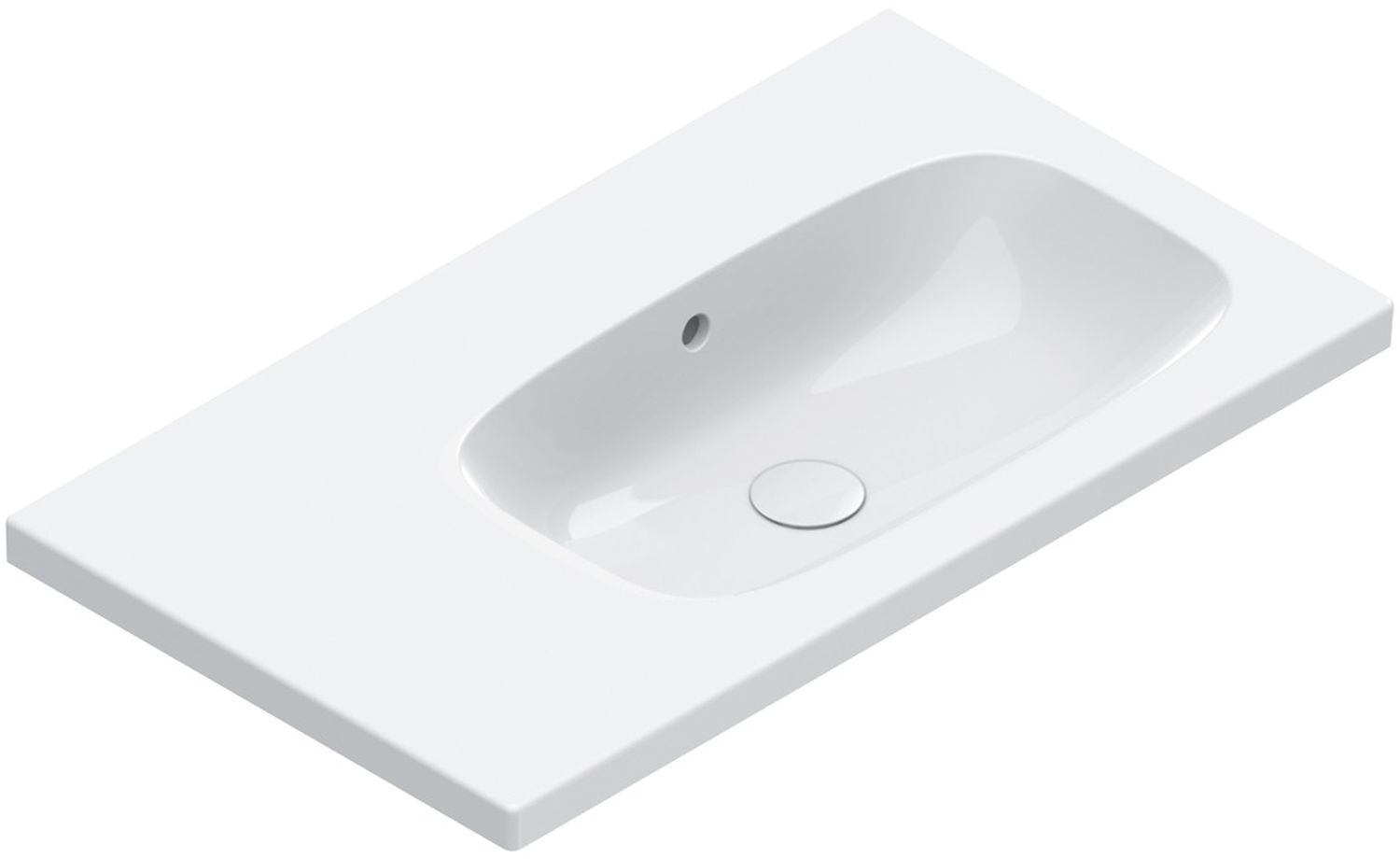 Catalano Alvea lavabo 80x46 cm rectangular clásico-para mueble blanco 0620830001